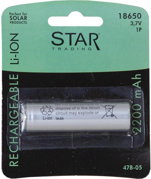 Immagine prodotto Star Trading Batteria (1 pz., 18650, 2200 mAh)