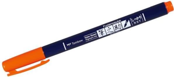 Actual product image Tombow FUDENOSUKE HARD - Calligraphy Pencil (Orange, 3 mm, 1 x)