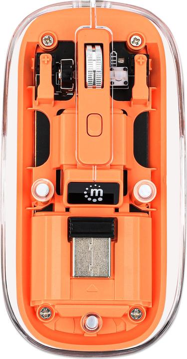 Produktbild Manhattan MH Transparent 4D mouse, White (Kabellos)