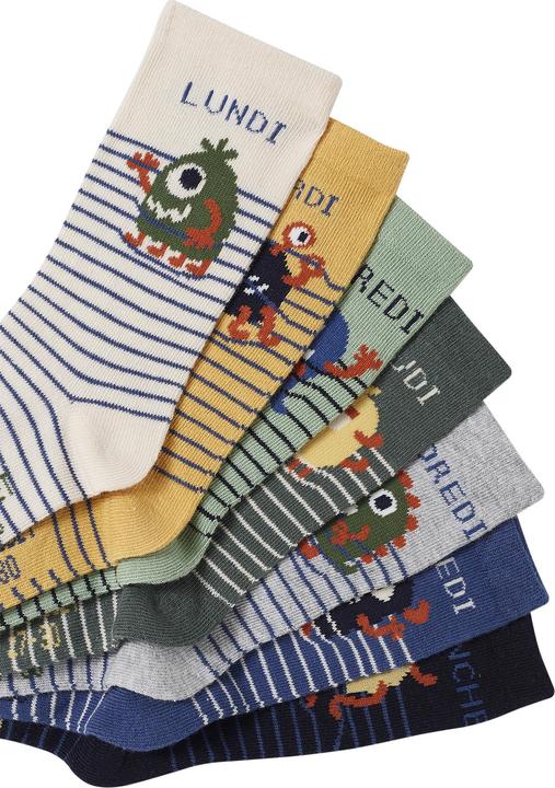 Produktbild Vertbaudet 7er-Pack Jungen Socken mit Monster (7er Pack, 27, 30)