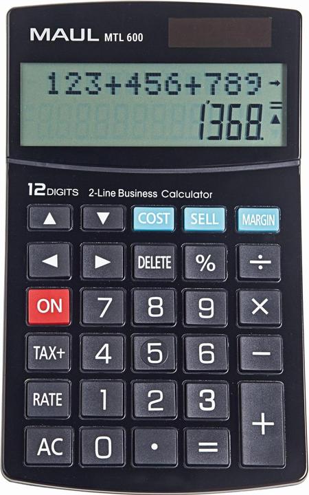 Actual product image Maul Calculator MTL600 Black (Solar cells)