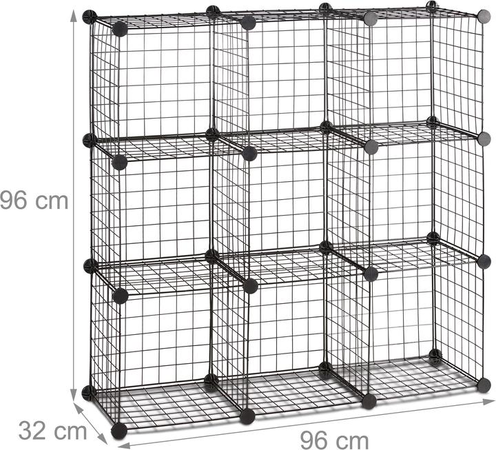 Actual product image Relaxdays Modular Grid Shelf