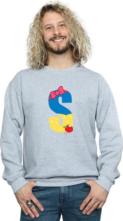 Actual product image Disney Mens Alphabet S Is For Snow White Sweatshirt (S)