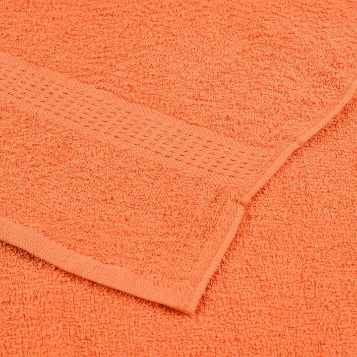 Actual product image VidaXL Soap cloths 4 pcs. Orange 30x30 cm 360 g/m² 100% cotton cloth Towel (30 x 30 cm)