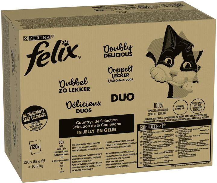Felix Une viande doublement savoureuse (Adulte, 120 pcs, 10200 g)