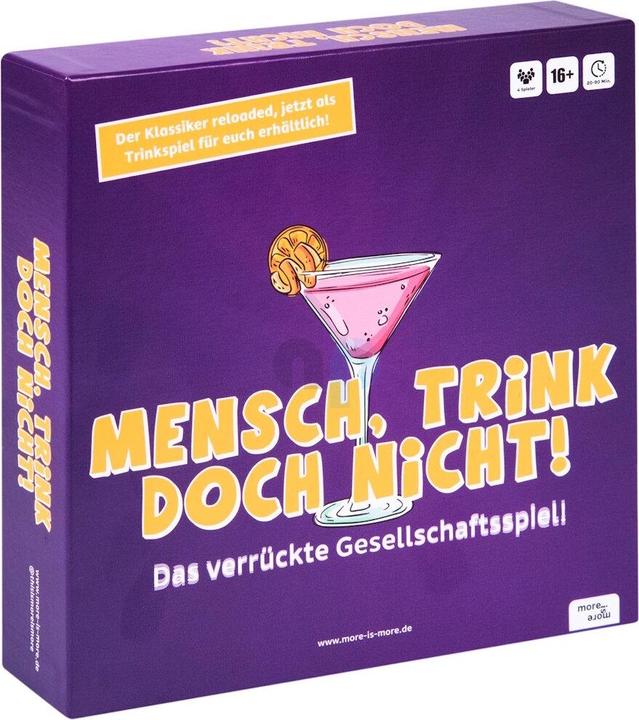 Image du produit More is more Ne buvez pas! (Allemand)