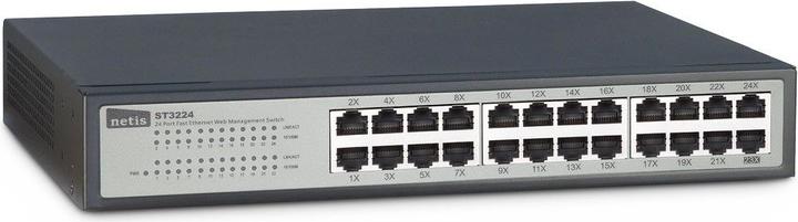 Produktbild Intertech Fast Ethernet Web Management Switch, /100Mbps ports, AC/50-60Hz (24 Ports)