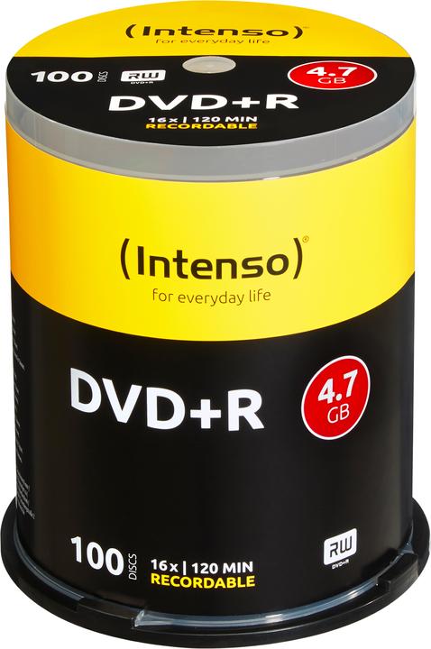 Produktbild Intenso DVD+R, 16x Speed, 100er Spindel (100 x)
