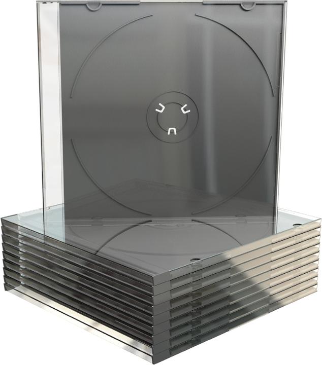 Image du produit MediaRange Boîtier pour CD vierge, étroit, pour 1 disque usinable, plateau noir