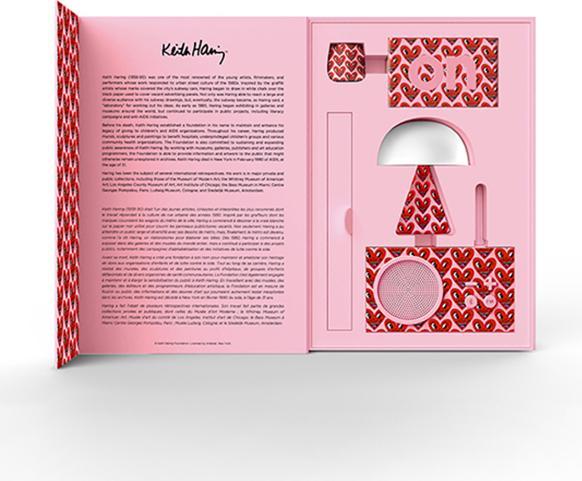 Actual product image Lexon Keith Haring Heart Edition Gift Set