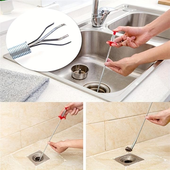 Immagine prodotto PhoneLook Flexibles Reinigungswerkzeug für Abfluss mit Greifarm zur Verstopfungsbeseitigung (160 cm)