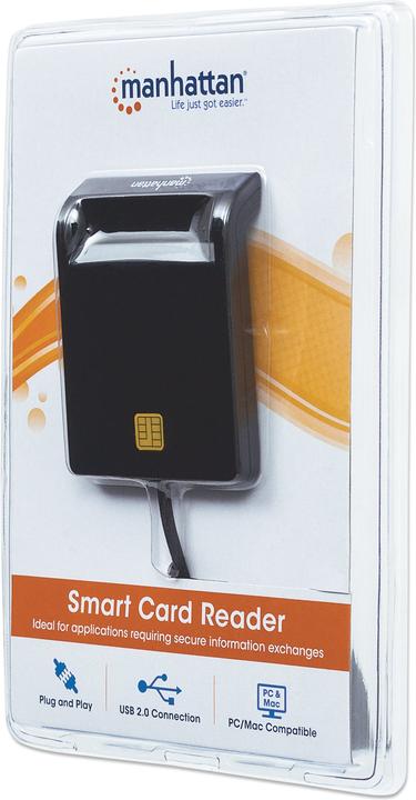 Productafbeelding Manhattan USB-A aansluiting, chipkaartlezer, extern (USB 2.0)