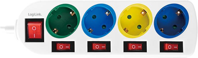 Immagine prodotto LogiLink 4x CEE 7/3 (4 x, CEE 7/3, 1.50 m)