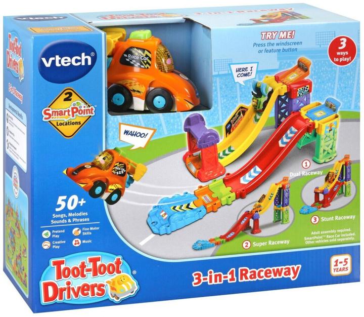 Produktbild VTech 527503 Toot - Toot Baby 3 in 1 Tracks with Vehicles and Music (English Version) 12+ Months