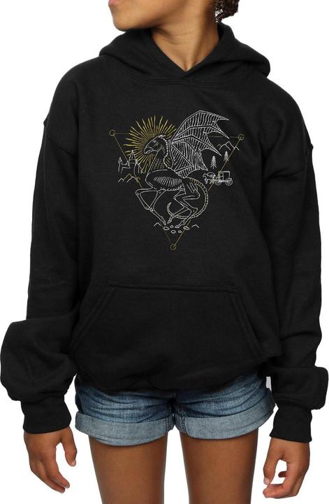 Produktbild Thestral Line Art Kapuzenpullover Mädchen (152, 158)
