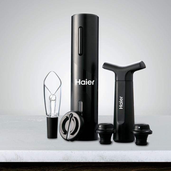 Immagine prodotto Haier Elektrisches Weinset mit USB Stick (Aeratore per vino, Pompa per il vino)