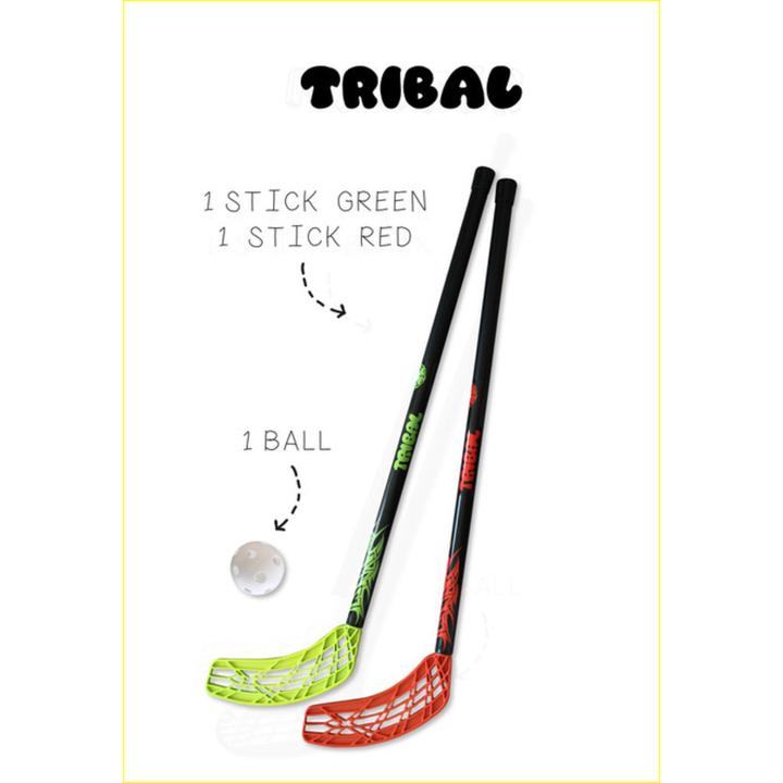 Produktbild Eurostick Tribal junior set 70/84cm - 2 Stöcke + 1 Ball (70 cm, Rechts, Links)