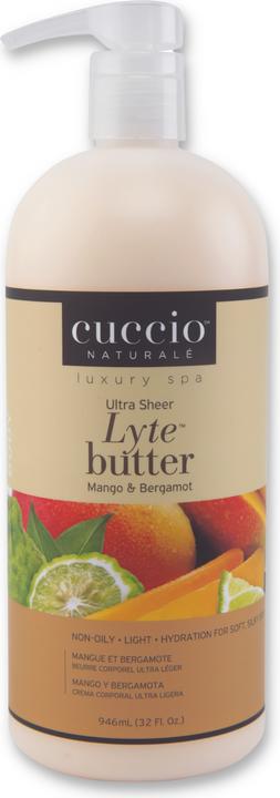 Image du produit Cuccio Lyte Butter Lotion - Mango & Bergamot (Lotion pour le corps)