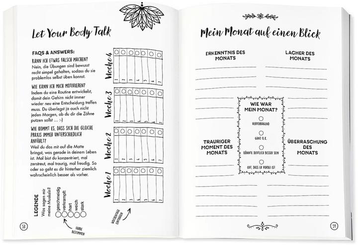 Actual product image Yoga Bullet Journal (German, Inge Schöps, 2019)