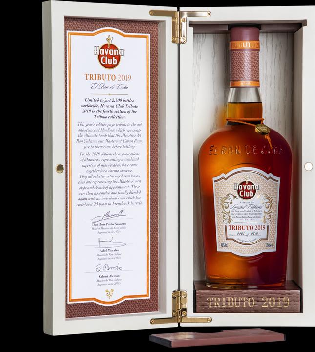 Produktbild Havana Club TRIBUTO Ron Puro Cubano Limited Edition 2020 40% Vol. 0,7l in Holzkiste
