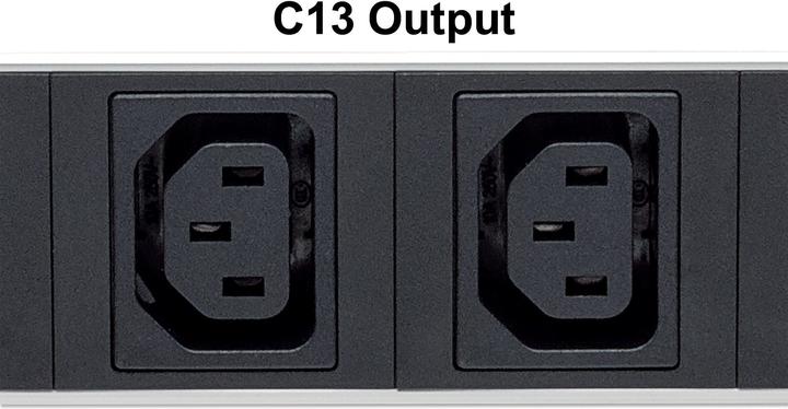 Image du produit Intellinet Prise d'appareil froid C13+C19 PDU vert. Montage