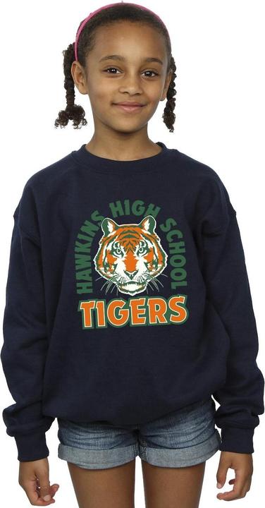 Immagine prodotto Netflix Stranger Things Hawkins Arch Tiger Felpa Ragazze (140, 146)