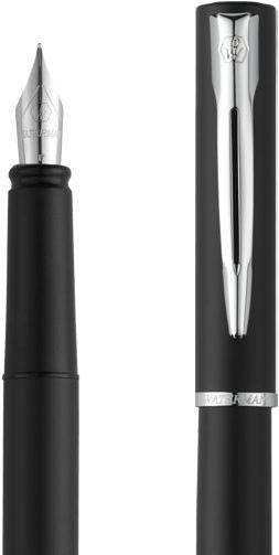 Actual product image Waterman Fountain pen Allure F (Stainless steel, Black, 1 x)