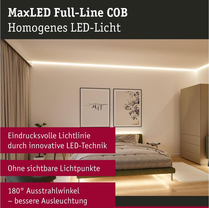 Produktbild Paulmann MaxLED 1000 Full-Line COB Stripe (Warmweiss, 250 cm, Indoor)