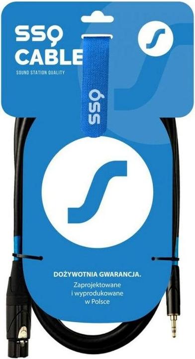 Actual product image SSQ XLRMi1 - XLR żeński / Jack stereo 3.5 (1 m)
