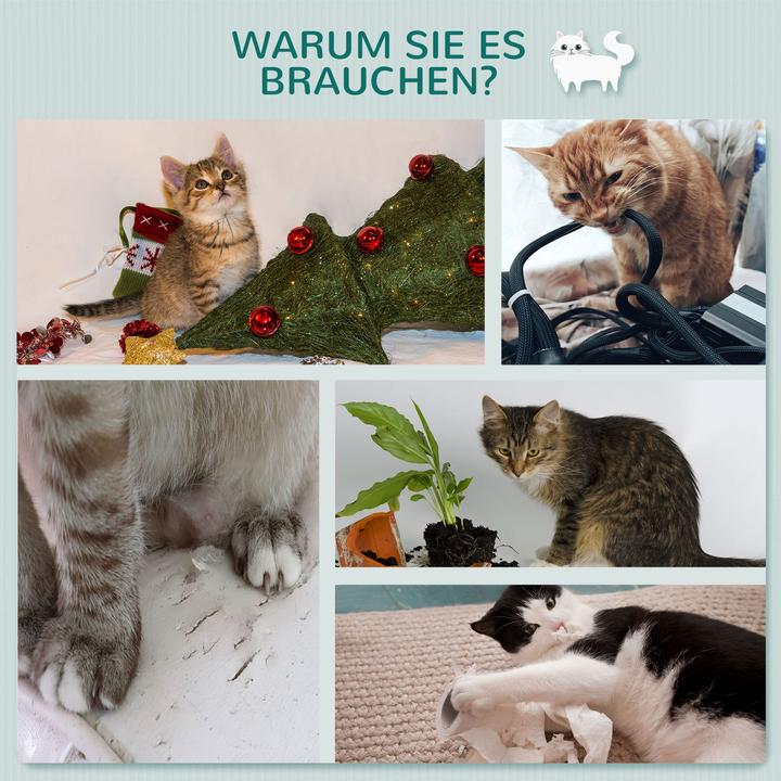 Image du produit Jamb Arbre à chat mural (137 cm, Gris clair+Beige)