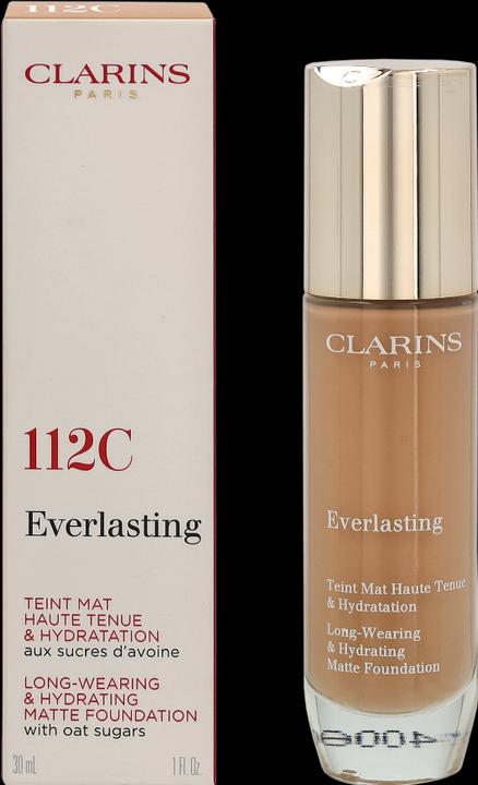 Actual product image Clarins Everlasting Foundation No.112C Amber (No.112C Amber)