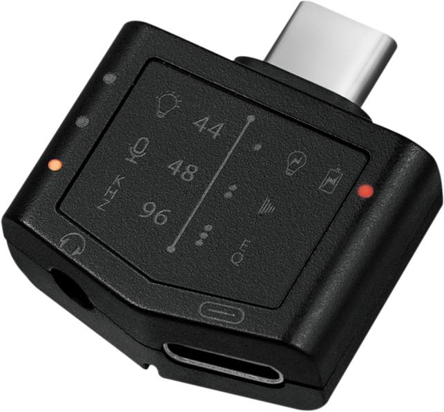 Produktbild LogiLink Audio Adapter m. EQ, 2xUSB-C -> /F,96kHz w/PD (Klinkenadapter)
