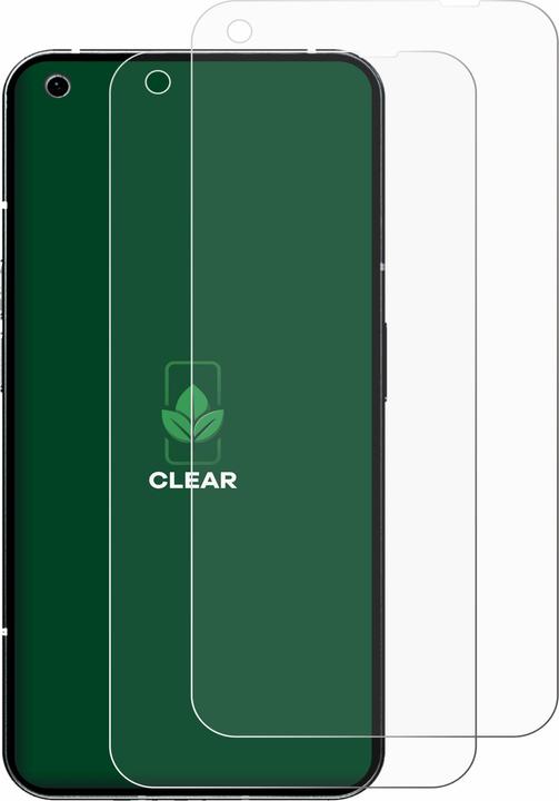 Productafbeelding ScreenLeaf Beschermfolie duurzame screenprotector screenprotector folie helder transparant (2 Stuk, Niets telefoon (1))
