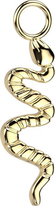 Image du produit Star Piercing Pendentif doré serpent (Titane G23, sans laiton)