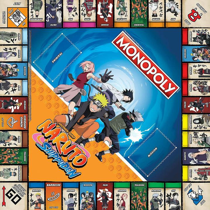 Immagine prodotto Winning Moves Gioco da tavolo Monopoly Naruto Shippuden Edizione Inglese 2-6 Giocatori Età 8+ WM00167-EN1-6 (Inglese)