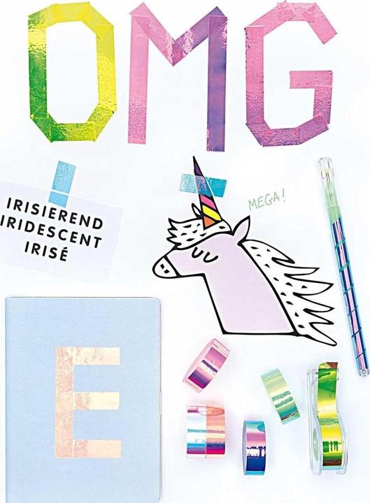 Image du produit Rico Design Ruban adhésif Mirror Rainbow Tape blanc (19 mm)