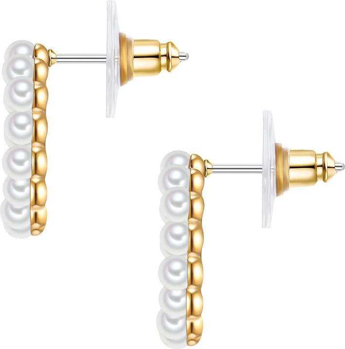 Produktbild Lulu & Jane Messing Muschelkernperle gelbgold - 33354 (Messing)
