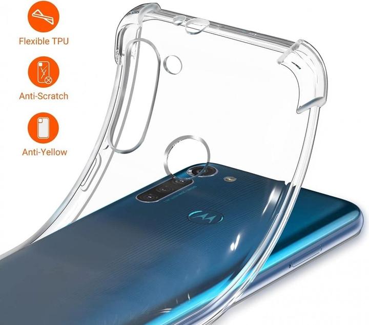 Actual product image Screenguard Motorola Moto G8 Power Hull Crystal Soft Airbag Bumper (Motorola Moto G8 Power)