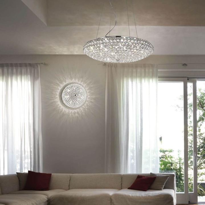 Image du produit Ideal lux KING G9 plafonnier 5x ⌀380mm dimmable chrome blanc chaud 075419 (370 lm, G9)