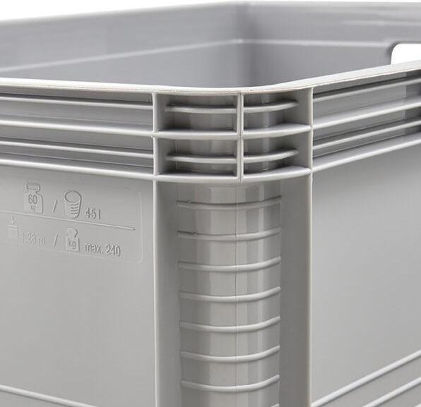Immagine prodotto keeeper Contenitore ""robert"", 45 litri, grigio nordico capacità di carico: 30 kg, sicuro per gli (45 l)