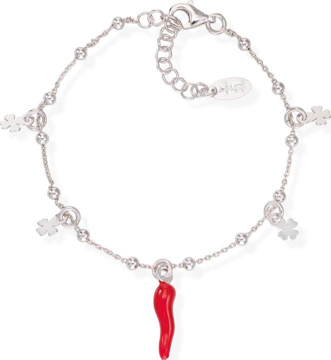 Immagine prodotto Amen Bracciale Lucky Horn e Quatrefoil (16 cm, Argento 925)