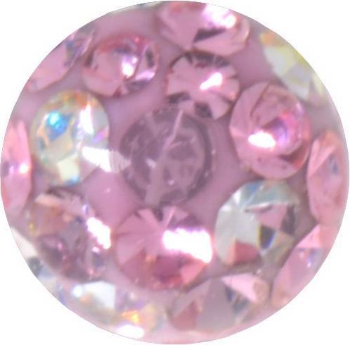 Produktbild Bijouteria Piercingverschluss (Chirurgenstahl 316L, Epoxiharz, Kristall)