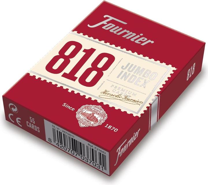 Actual product image Bicycle Cards 818 - red/blue (2 jumbo index)