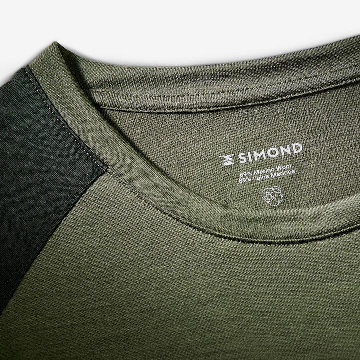 Image du produit Forclaz T-shirt manches courtes en laine mérinos homme, Merino Resist kaki (M)