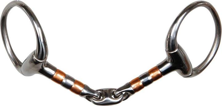 Actual product image Harry's Horse Olive bit for horse with double break with rollers