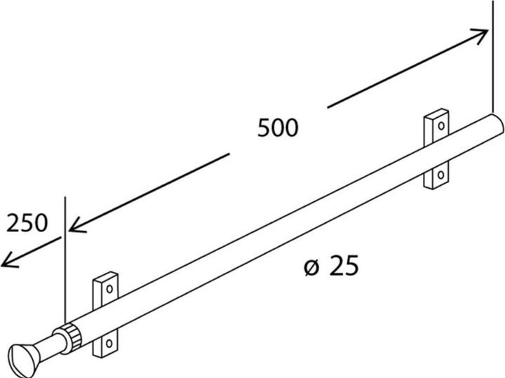 Actual product image Aweso Coat hanger holder (1 pcs.)