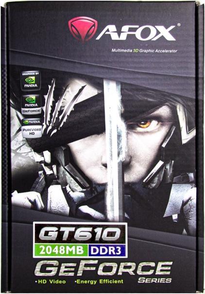 Produktbild AFOX Geforce GT610 2GB DDR3 64Bit DVI HDMI VGA LP Fan AF610-2048D3L7-V8 (2 GB)