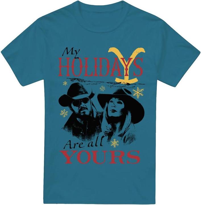 Produktbild Yellowstone My Holidays Are All Yours TShirt weihnachtliches Design (S)