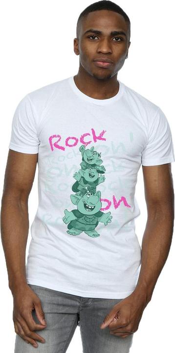 Actual product image Disney Mens Frozen Trolls Rock On T-Shirt (4XL)