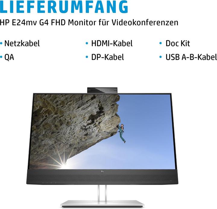 Produktbild HP E24mv G4 (1920 x 1080 Pixel, 23.80")